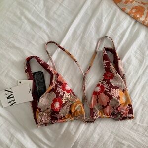 Zara Red and Pink Bra Intimates